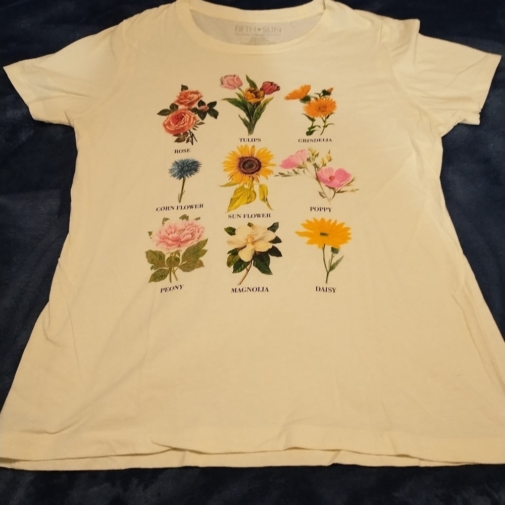 Fifth Sun  Floral Graphic T-Shirt